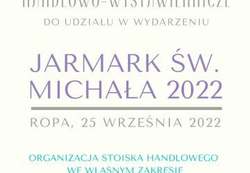 JARMARK ŚW. MICHAŁA 2022 - ZAPROSZENIE STOISK WYSTAWIENNICZO-HANDLOWYCH