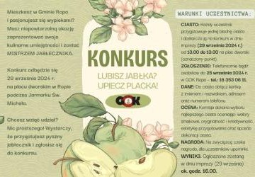 Konkurs  LUBISZ JABŁKA? - UPIECZ PLACKA!