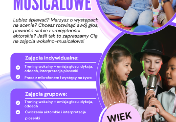 REKRUTACJA NA ZAJĘCIA WOKALNO-MUSICALOWE