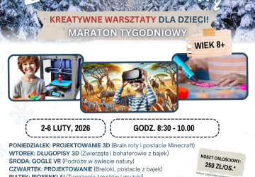 🚀 Ruszają nabory na zajęcia feryjne dla dzieci 8+!