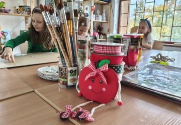 Jabłuszka z tektury🍎