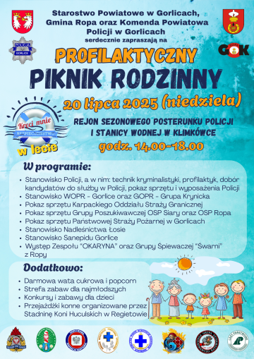 PROFILAKTYCZNY PIKNIK RODZINNY NAD KLIMKÓWKĄ