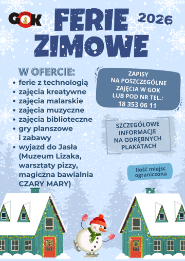 FERIE ZIMOWE 2026 - OFERTA